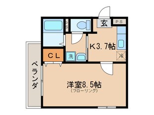 プリムエスパシオ(102･202･302)の物件間取画像